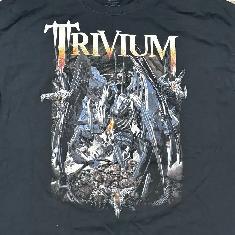 Trivium Through Blood & Dirt & Bone We Tour Concert T-Shirt 2015 Black Men's 2XL